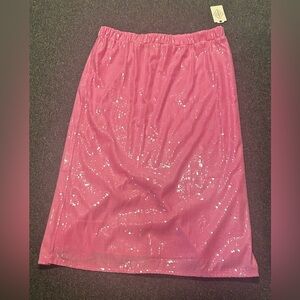 NWT “Barbie”Pink Sequin Skirt